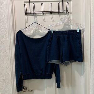 Fabletics Navy Blue Lounge Set